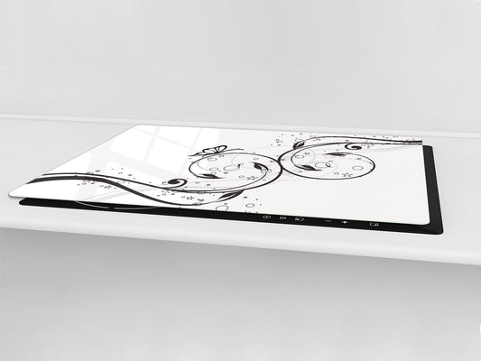 Induction Cooktop Cover – Glass Worktop saver: Fantasy and fairy-tale series DD18 Butterfly