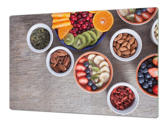 UNIQUE Tempered GLASS Kitchen Board Fruit and Vegetables series DD02 Fruit 1