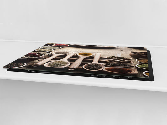 Cutting Board and Worktop Saver – SPLASHBACKS: A spice series DD03B Mosaic with spices 8