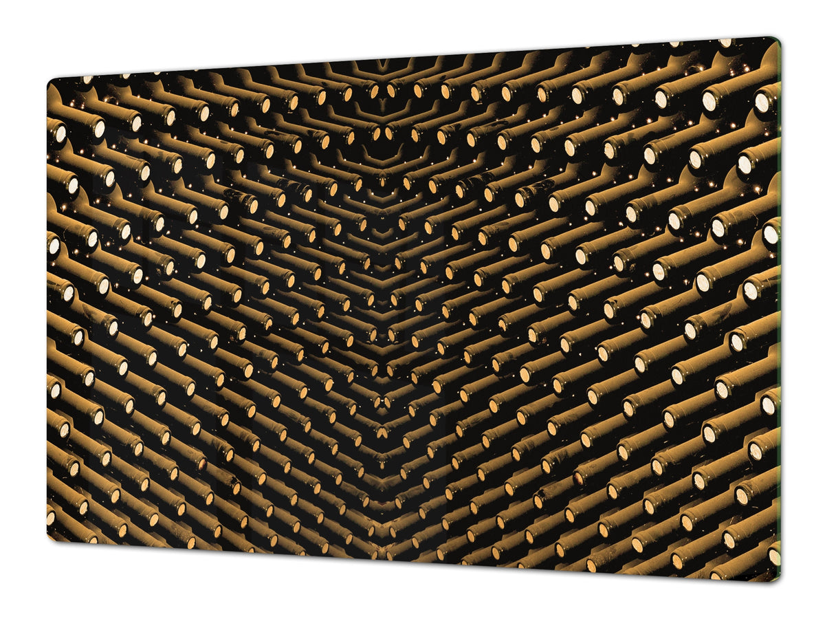 BIG KITCHEN PROTECTION BOARD or Induction Cooktop Cover - Wine Series DD04 Bottles of wine 1