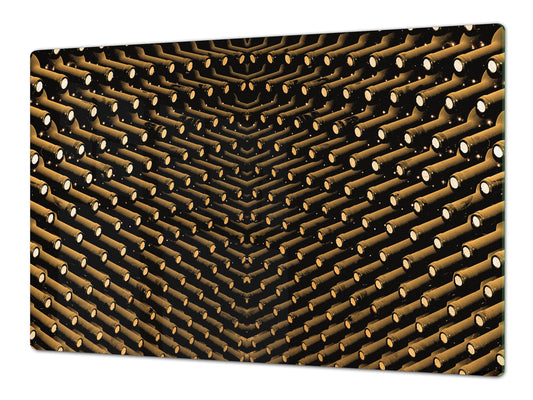 BIG KITCHEN PROTECTION BOARD or Induction Cooktop Cover - Wine Series DD04 Bottles of wine 1