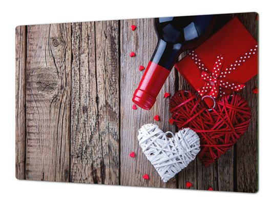 BIG KITCHEN PROTECTION BOARD or Induction Cooktop Cover - Wine Series DD04 I love wine 1
