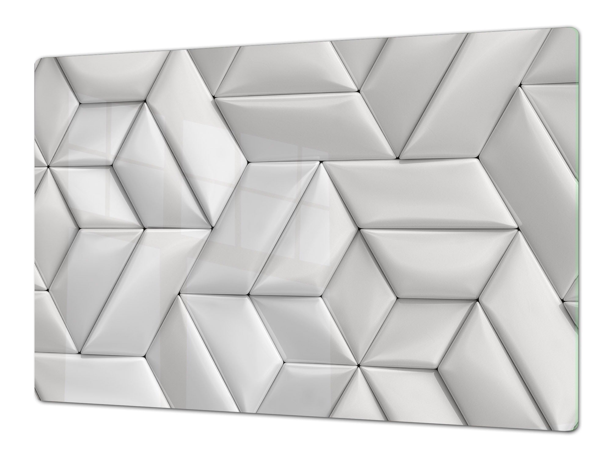 HUGE TEMPERED GLASS COOKTOP COVER – Glass Cutting Board and Worktop Saver – SINGLE: 80 x 52 cm (31,5” x 20,47”); DOUBLE: 40 x 52 cm (15,75” x 20,47”); DD40 Decorative Surfaces Series: Leather tiles