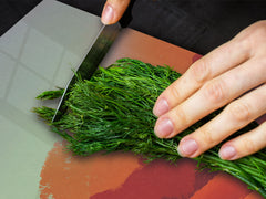 Tempered GLASS Chopping Board – Enormous Induction Cooktop Cover - City Series DD12 Desert city