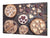 Riesig  Küchenbrett aus Hartglas und Kochplattenabdeckung; A series of cakes and sweets DD13: Cookies hearts