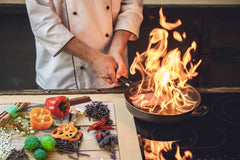 Schneidbrett aus Hartglas und schützende Arbeitsoberfläche – Schneideplatten: Sehr groß Küchenbrett aus Hartglas und Kochplattenabdeckung; spice series DD03B: Spices 7