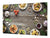 Enorm Küchenbrett aus Hartglas und Induktionskochplattenabdeckung; Food series DD16: Healthy eating