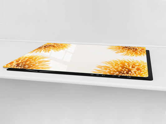 BIG KITCHEN BOARD & Induction Cooktop Cover – Glass Pastry Board - Food series DD16 Pasta 2