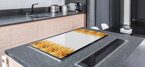 Enorm Küchenbrett aus Hartglas und Induktionskochplattenabdeckung; Food series DD16: Pasta 3