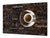 Sehr groß Küchenbrett aus Hartglas und Induktionskochplattenabdeckung; Coffee series DD07: Coffee inscription 2