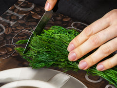 Worktop saver and Pastry Board – Glass Kitchen Board- Coffee series DD07 Coffee inscription 2