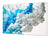 Cubre vitro de cristal templado de Gran Tamaño - Serie abstracta DD14A Una mancha de pintura
