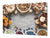BIG KITCHEN BOARD & Induction Cooktop Cover – Glass Pastry Board - Food series DD16 Delicacies 4