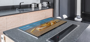 Gigantic Worktop saver and Pastry Board - Tempered GLASS Cutting Board Animals series DD01 Crab
