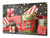 Riesig Schneidbrett aus Hartglas und schützende Arbeitsoberfläche; DD30 Weihnachtsserie: Sankt Schuh mit Geschenken
