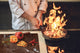 Enorm Küchenbrett aus Hartglas und Induktionskochplattenabdeckung; Food series DD16: African food