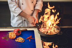 GIGANTIC CUTTING BOARD and Cooktop Cover - Glass Kitchen Board DD35 Textures and tiles 1 Series: Club brick wall