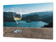 Groß Mehrfunktional Hartglas Gehärtetes - Abdeckplatte für Induktionskochfeld; Wine Series DD04: A glass of wine 1