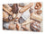 ENORME Tagliere e proteggi-piano di lavoro – GIGANTE TAGLIERE IN VETRO TEMPERATO – Serie di pane e farina DD09: Pane fresco 4