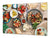 Enorm Küchenbrett aus Hartglas und Induktionskochplattenabdeckung; Food series DD16: Skewers