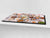 Enorm Küchenbrett aus Hartglas und Induktionskochplattenabdeckung; Food series DD16: Indian feast