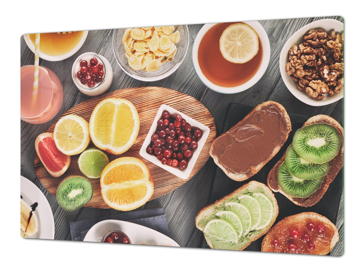 Ensembles de planches à découper TRES GRAND; Série Alimentaire DD16: Petit déjeuner aux fruit