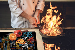 GIGANTIC CUTTING BOARD and Cooktop Cover - Expressions Series DD17 BEACON Cloud