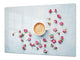 Sehr groß Küchenbrett aus Hartglas und Induktionskochplattenabdeckung; Coffee series DD07: Coffee 3