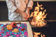 Plaque de cuisson à induction - Couvre-cuisinière en verre: GÉANT Couvre-cuisinière à induction; Série Fantastique et conte de fées DD18: Doodle anniversaire