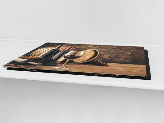 BIG KITCHEN PROTECTION BOARD or Induction Cooktop Cover - Wine Series DD04 Bottles of wine 2