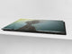 Cubierta de la placa de inducción - Protector de encimera de vidrio: Serie de fantasía y cuento de hadas DD18 Sol de otoño pasado
