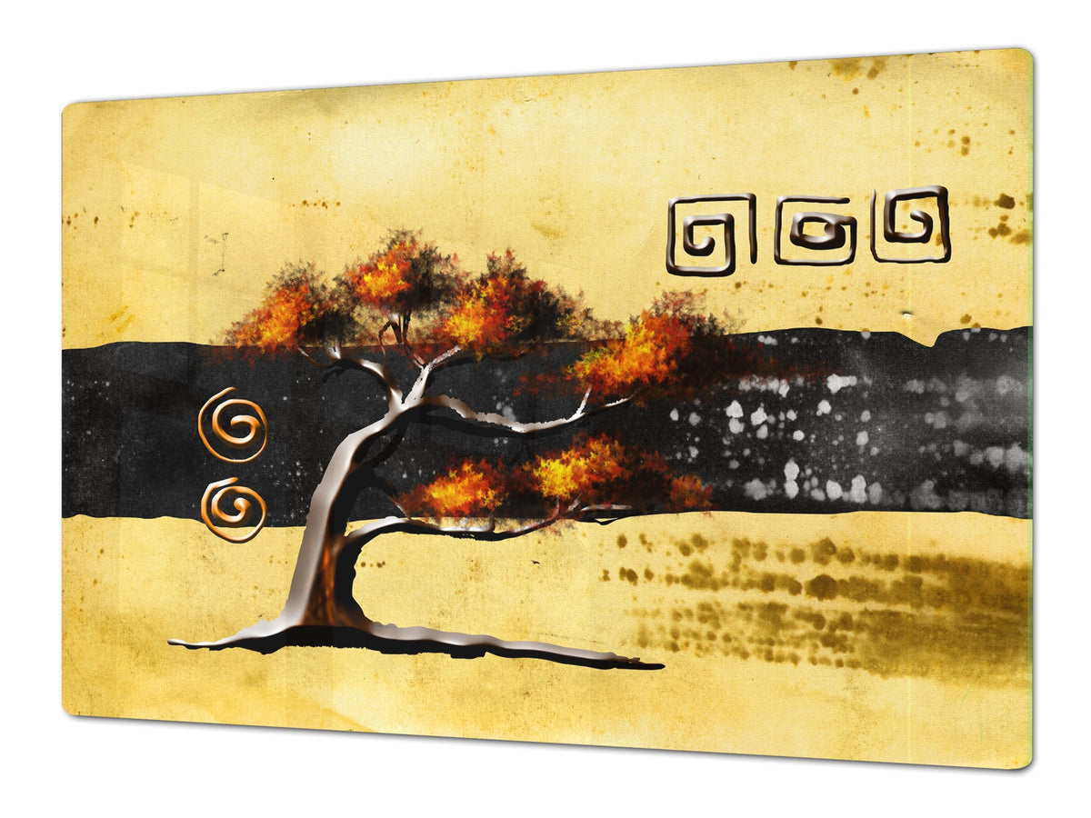 HUGE TEMPERED GLASS COOKTOP COVER - Egyptian Series DD15 Egispki theme 2