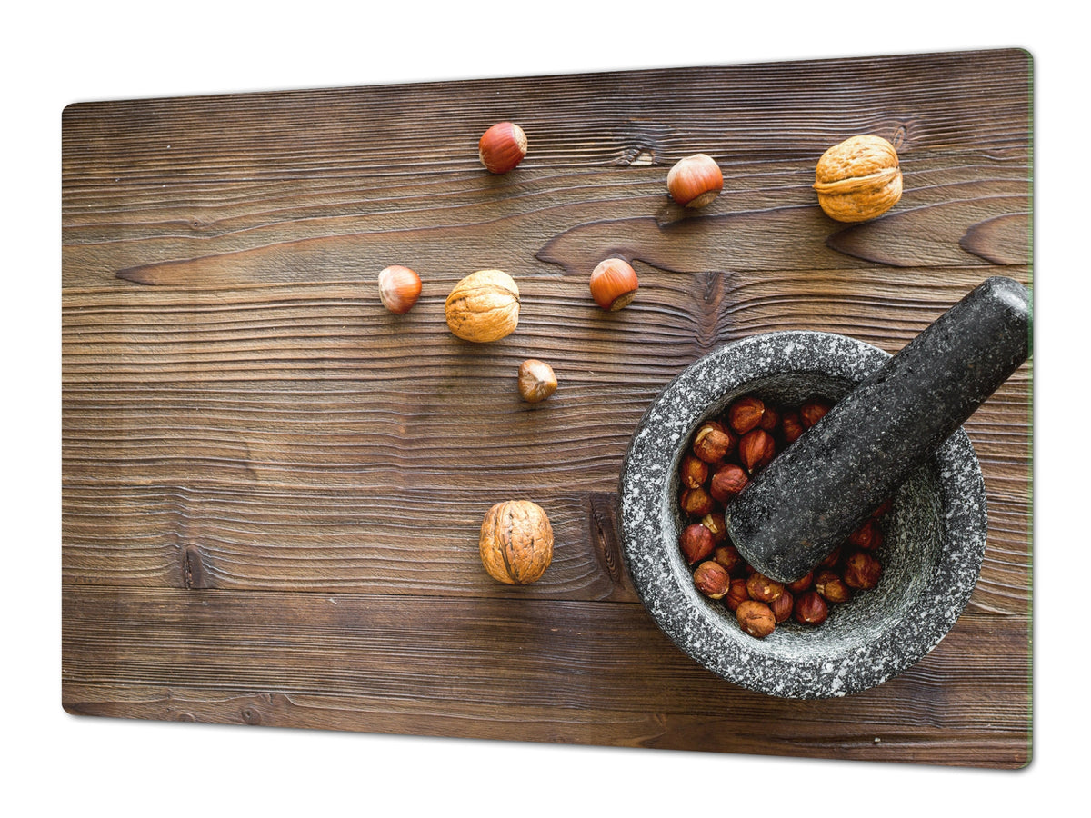 Ensembles de planches à découper TRES GRAND; Série Alimentaire DD16: Noix dans un mortier 2