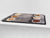 BIG KITCHEN BOARD & Induction Cooktop Cover – Glass Pastry Board - Food series DD16 Nuts