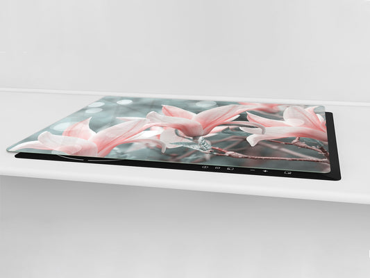 ENORMOUS  Tempered GLASS Chopping Board - Flower series DD06A Flowers 2