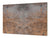 BIG KITCHEN BOARD & Induction Cooktop Cover – Glass Pastry Board DD34 Rusted textures Series: Rusty rock stone