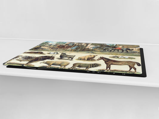 Worktop saver and Pastry Board – Cooktop saver; Series: Outside Series DD19 Rural animals