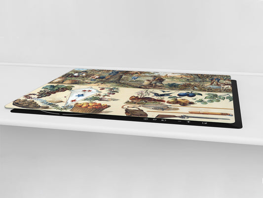 Worktop saver and Pastry Board – Cooktop saver; Series: Outside Series DD19 Set of fruits