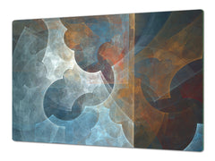 UNIQUE Tempered GLASS Kitchen Board – Abstract Series DD14 Abstraction 1