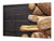 ENORME Tagliere e proteggi-piano di lavoro – GIGANTE TAGLIERE IN VETRO TEMPERATO – Serie di pane e farina DD09: Pane fresco 5