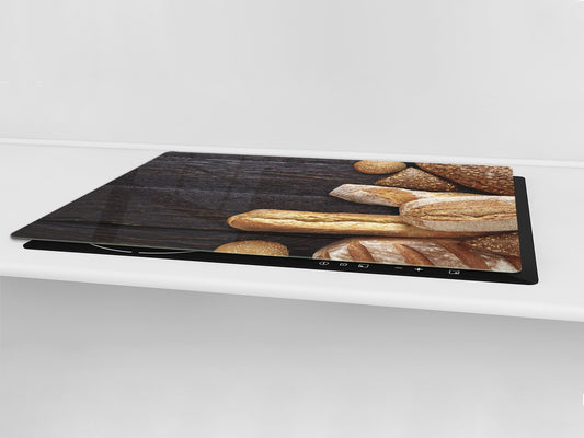 HUGE TEMPERED GLASS CHOPPING BOARD – Bread and flour series DD09 Fresh bread 5
