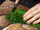 Riesig Mehrfunktional Hartglas Gehärtetes - Abdeckplatte für Induktionskochfeld; Bread and flour series DD09: Fresh bread 5