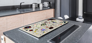 Plaque de cuisson à induction - Couvre-cuisinière en verre: Série Fantastique et conte de fées DD18: Inspiré par Miró