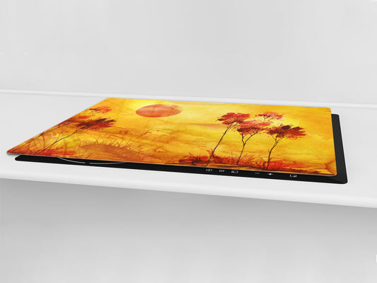 GIGANTIC CUTTING BOARD and Cooktop Cover- Image Series DD05A Evening in the clearing 2