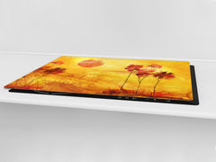 GIGANTIC CUTTING BOARD and Cooktop Cover- Image Series DD05A Evening in the clearing 2