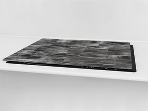 GIGANTIC CUTTING BOARD and Cooktop Cover - Glass Kitchen Board DD35 Textures and tiles 1 Series: Dark grey marble tiles