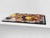 Enorm Küchenbrett aus Hartglas und Induktionskochplattenabdeckung; Fruit and Vegetables series DD02: Fruit box