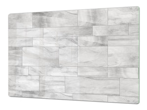 GIGANTIC CUTTING BOARD and Cooktop Cover - Glass Kitchen Board DD35 Textures and tiles 1 Series: Grey irregularity 2