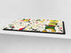 HUGE TEMPERED GLASS CHOPPING BOARD ; Moroccan design Series DD21 Inspired by Miró