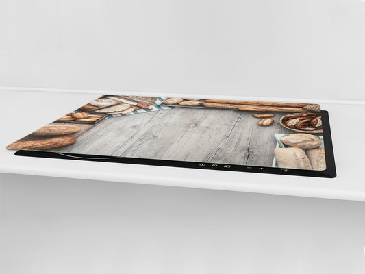 HUGE TEMPERED GLASS CHOPPING BOARD – Bread and flour series DD09 Breakfast rolls 2